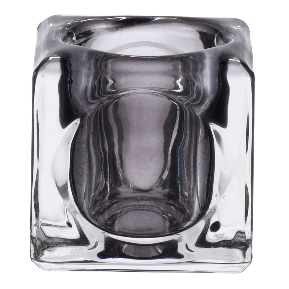 Stiernholm - Kube Ljuslykta 5,5x5,5 cm Grå