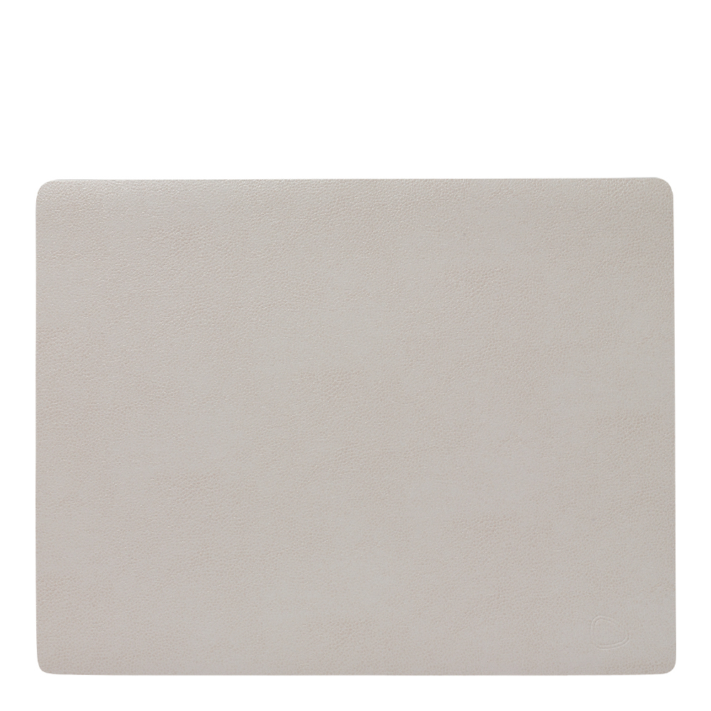 Lind DNA - Leather Serene Square Bordstablett L 35x44 cm Cream