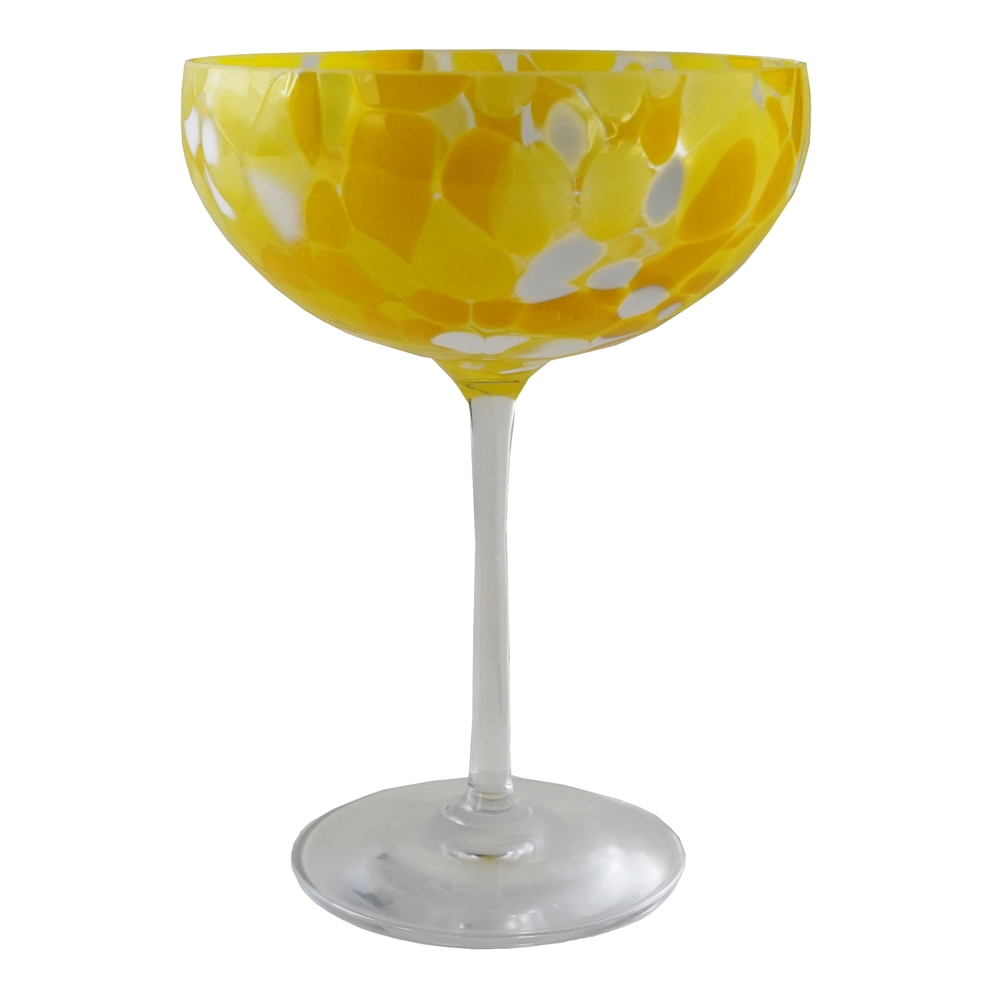 Magnor – Swirl Champagneglas 22 cl Gul