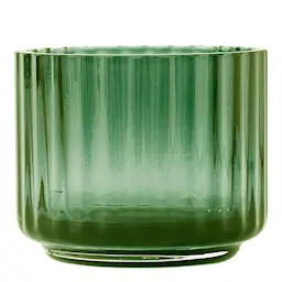 Lyngby Porcelain Ljuslykta liten glas Grön