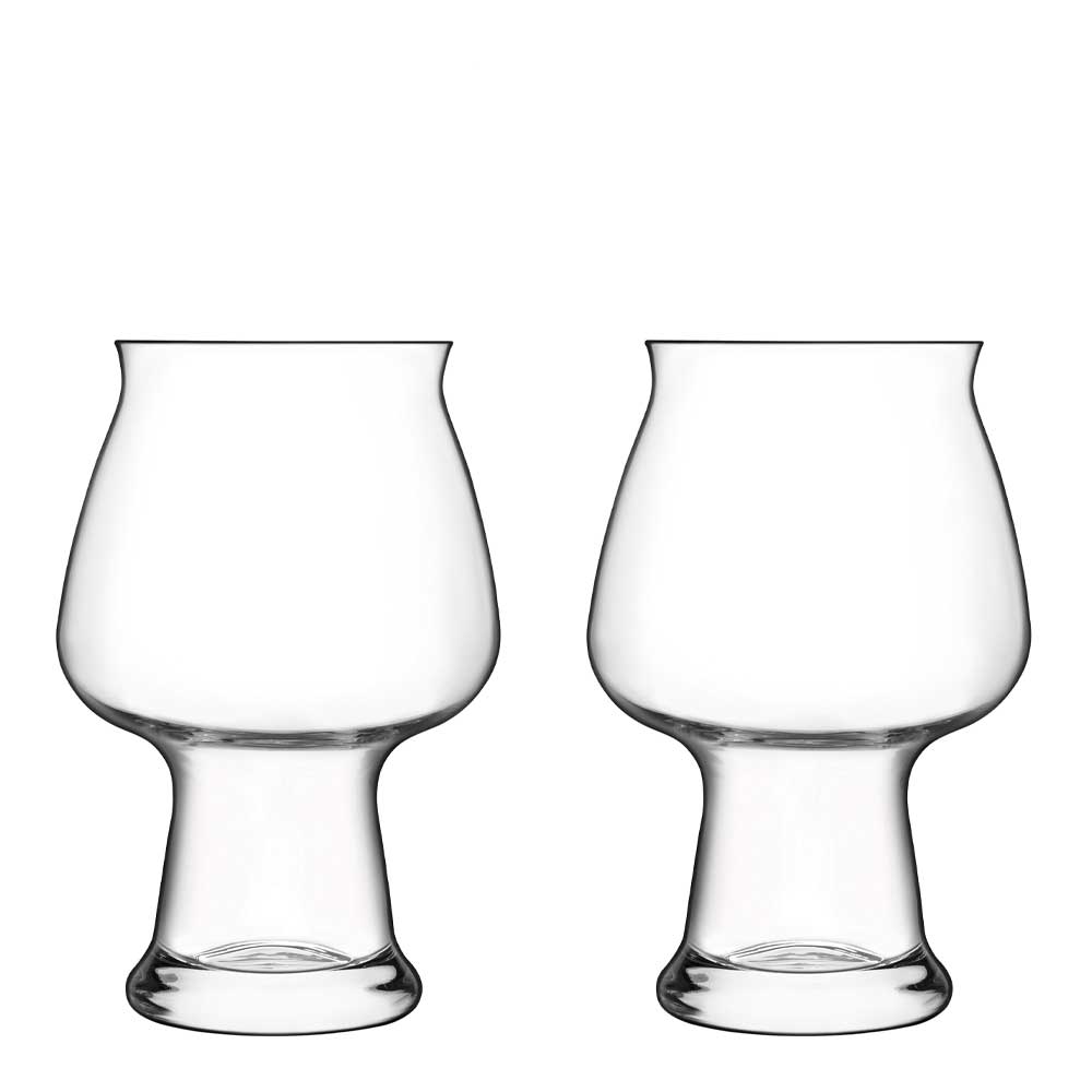 Läs mer om Luigi Bormioli - Birrateque Ölglas/Ciderglas 50 cl 2-pack Klar