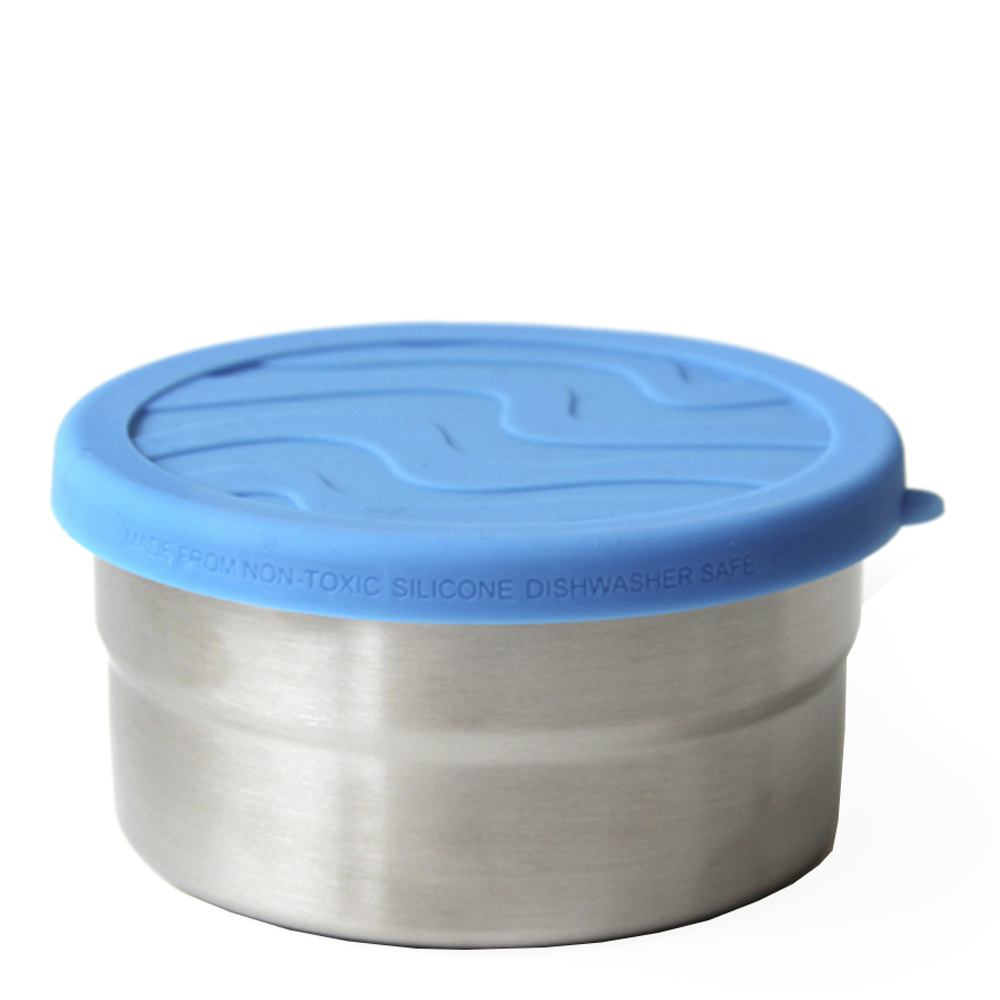 ECOlunchbox - Seal Cup Rund burk Mellan 10 cm Blå