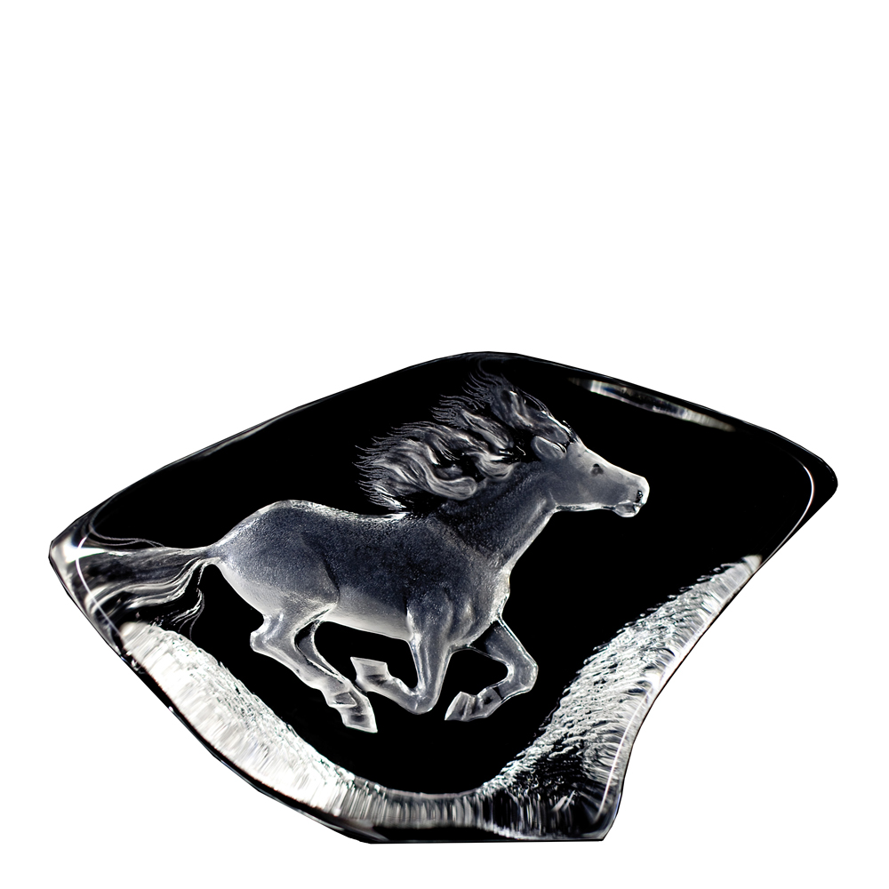 Målerås Glasbruk Wildlife Häst 85×14 cm