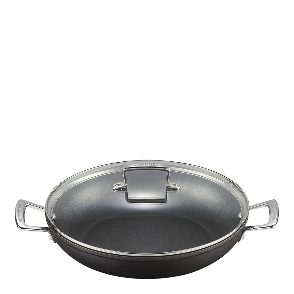 Le Creuset – Toughened Non-Stick Traktörgryta med glaslock 30 cm