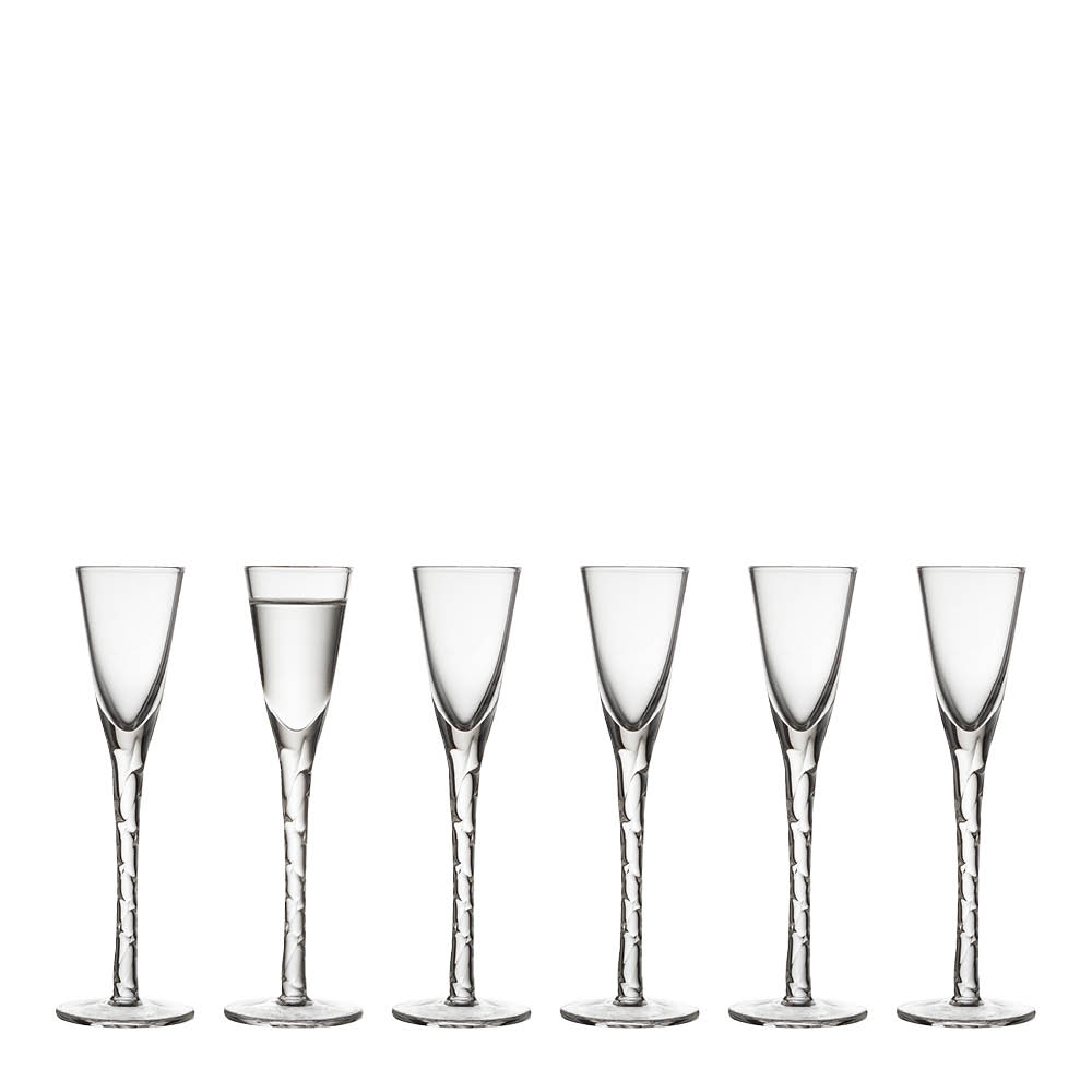 Lyngby Glas – Snapsglas Paris 16 cm 6-klar Klar