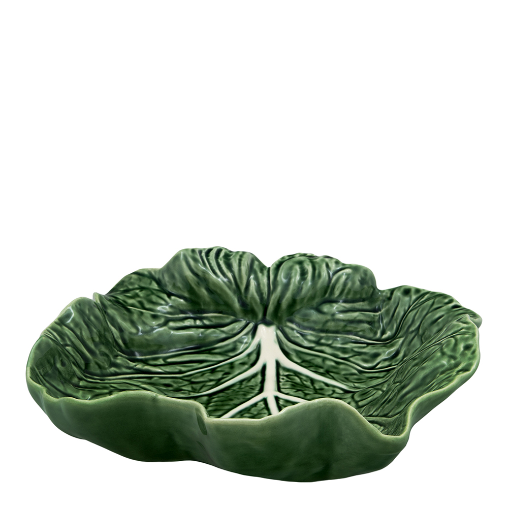 Läs mer om Bordallo Pinheiro - Cabbage Skål Kålblad 26 cm Grön