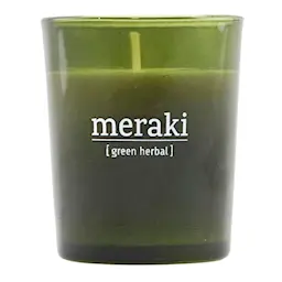 Meraki Tuoksukynttilä 6,7 cm  Green Herbal 