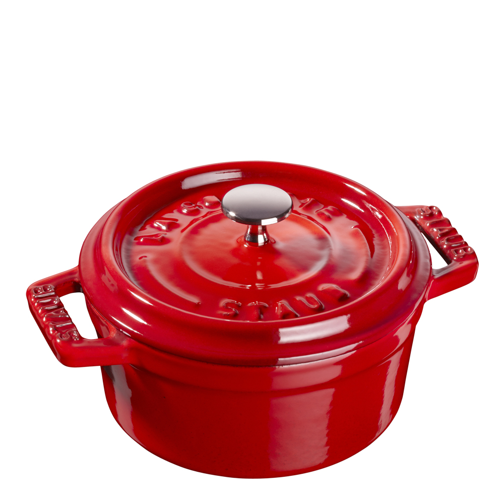 Staub - Gryta 0,25 L rund Röd