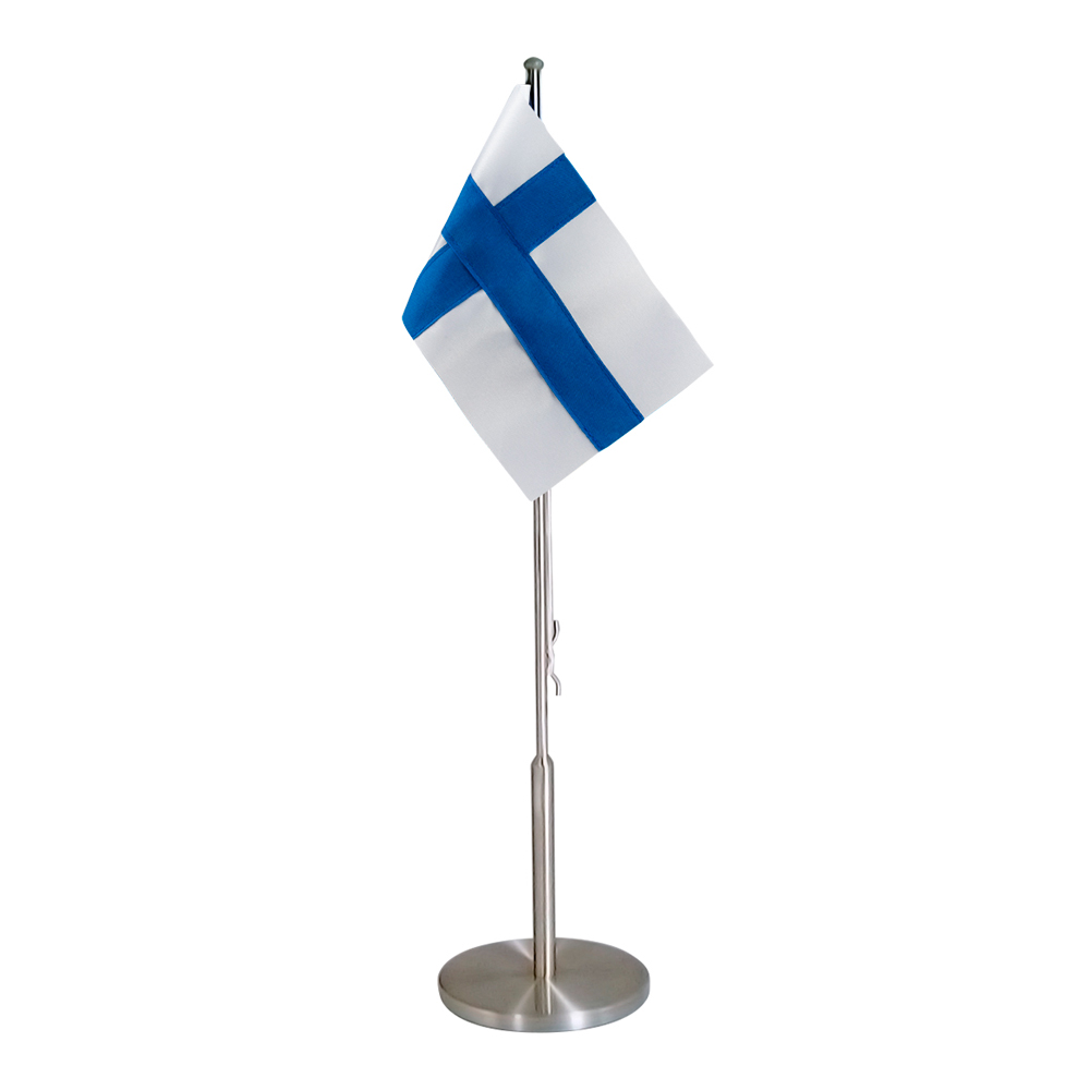 Dacapo Silver – Flaggstång Finsk Flagga 40 cm