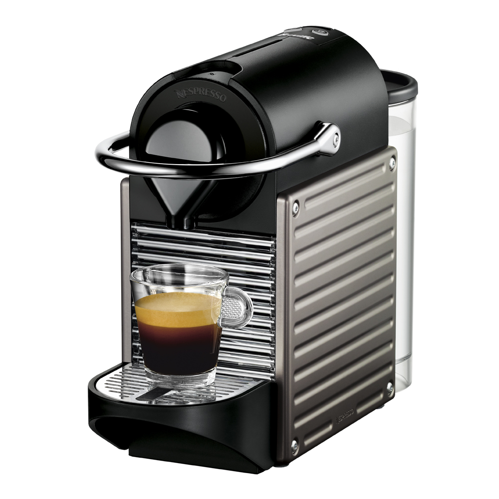 Läs mer om Nespresso - Nespresso Pixie C61 Kaffemaskin Titan