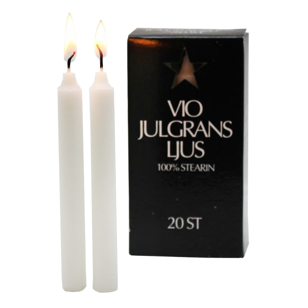 Vio Ljusfabrik - Julgransljus 20-pack Vit