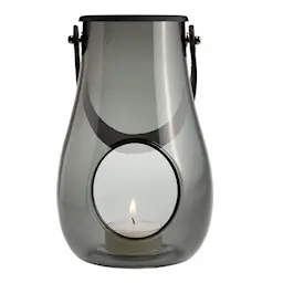Holmegaard Design With Light hurricane lanterne 16 cm smoke