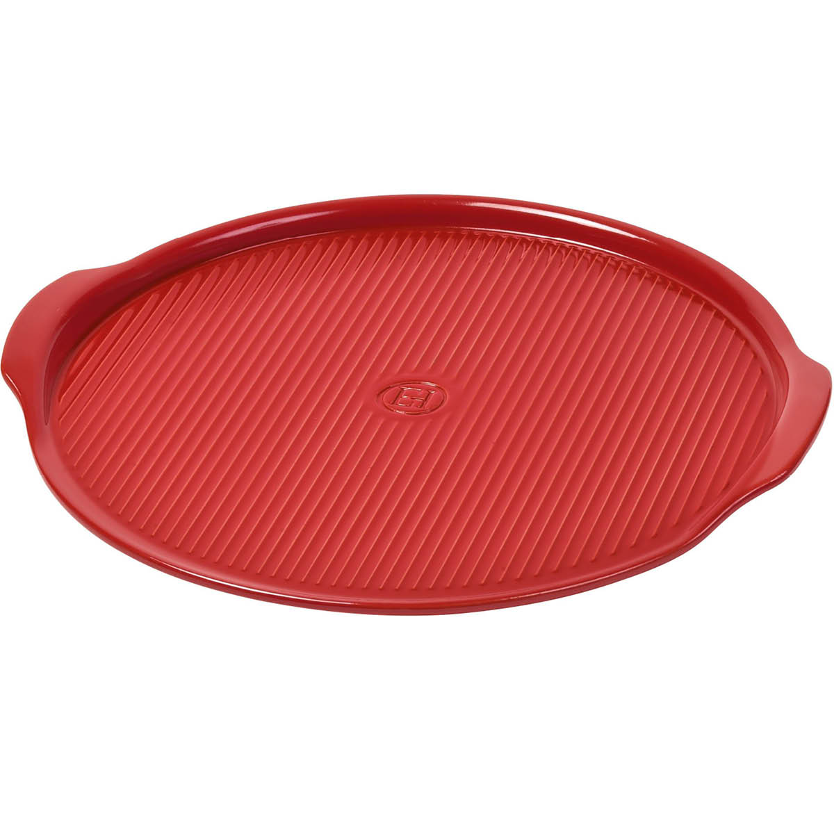 EMILE HENRY - Pizzasten Räfflad D40 cm Röd