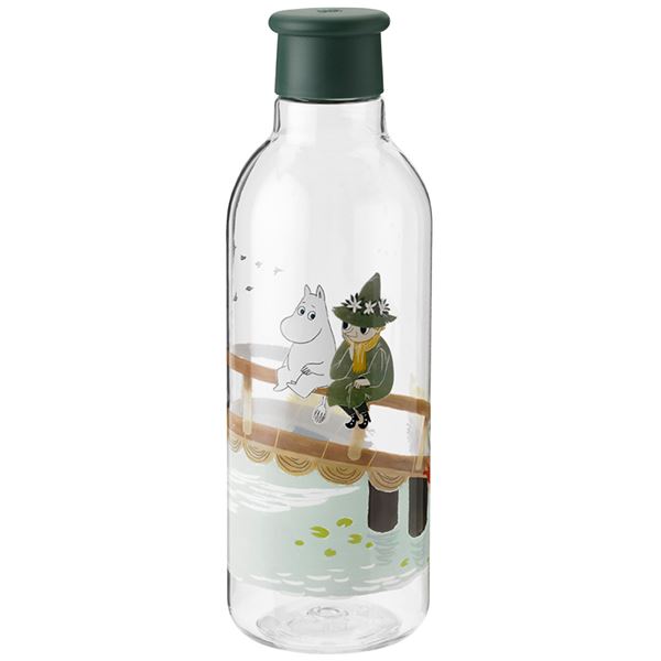 Läs mer om Rig-Tig - Mumin Drink-It Vattenflaska 75 cl Grön