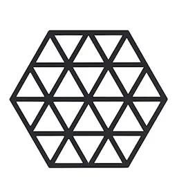 Zone Denmark Hexagon Pannunalunen Silikoni 16 cm Black