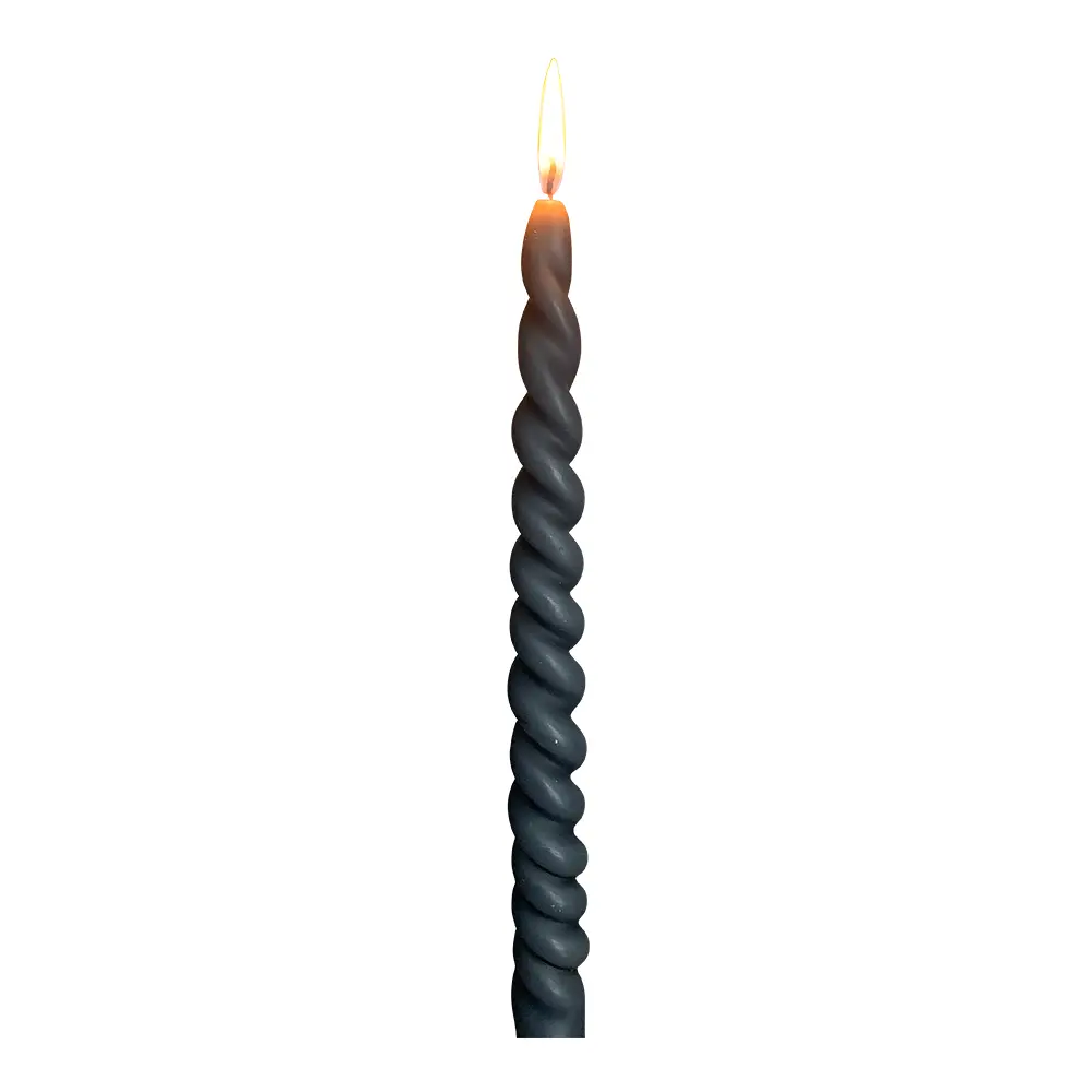 Lys Vridde 29 cm 2-pk Blågrå