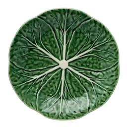 Bordallo Pinheiro Asjett kålblad 19 cm grønn