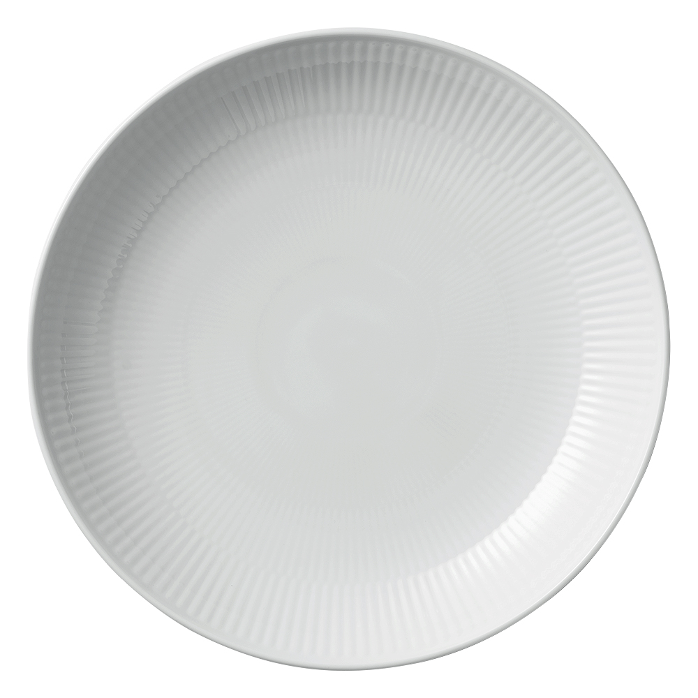 Läs mer om Royal Copenhagen - White Fluted Modern Tallrik flat 25 cm