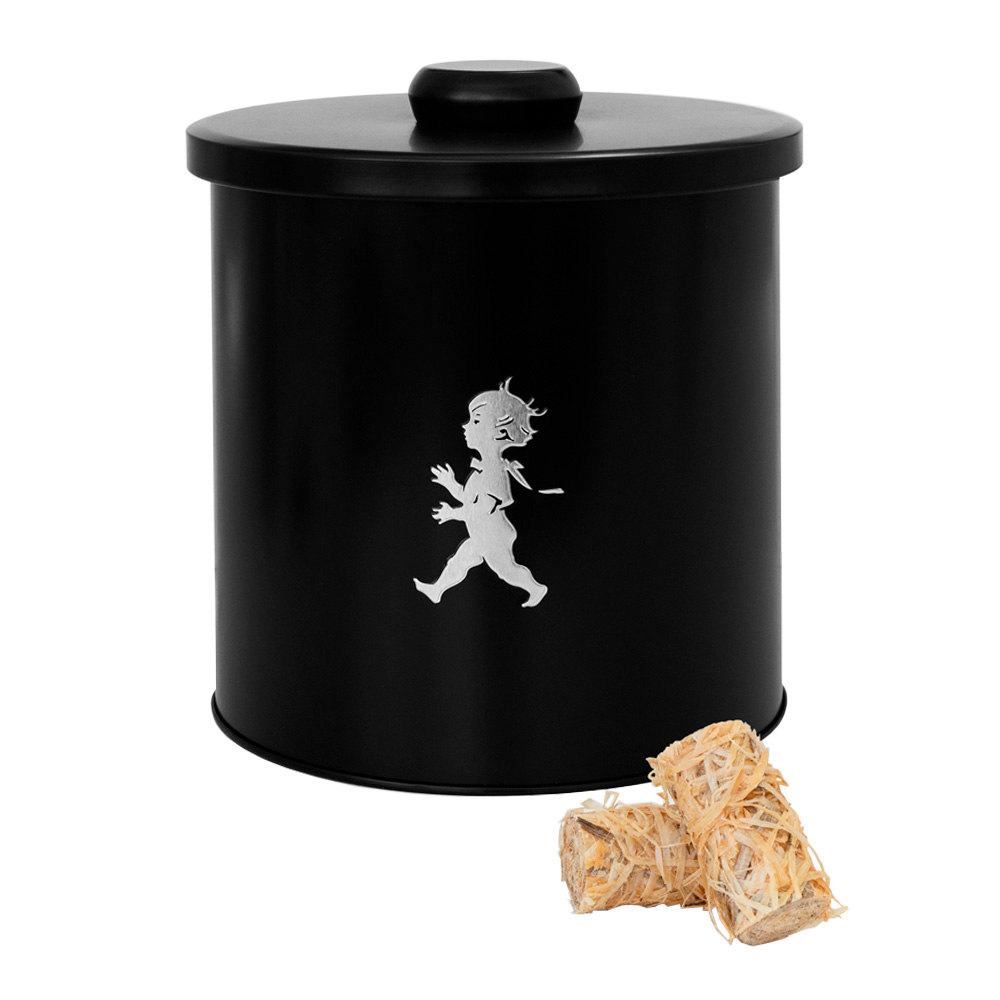 Solstickan - Förvaringsburk Rund Svart