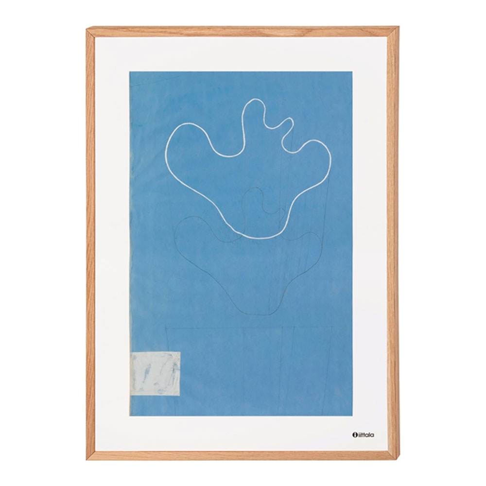 Läs mer om Iittala - Aalto Affisch Skiss 50x70 cm Blå