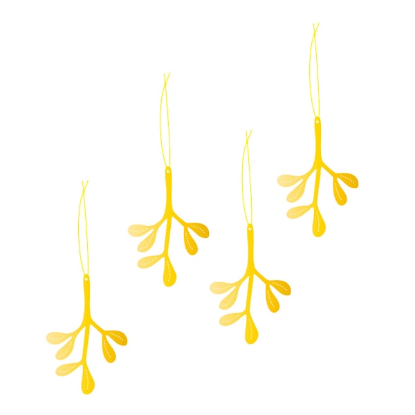 Deco Pynt Mistel 4x6 cm 4-pack 