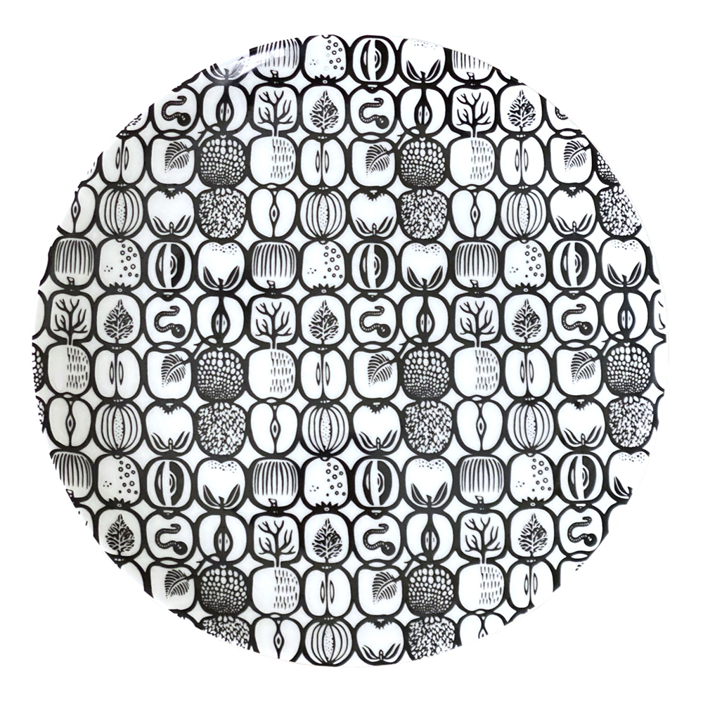 Stig Lindberg - Fruktlåda Tallrik 20,3 cm Vit/Svart