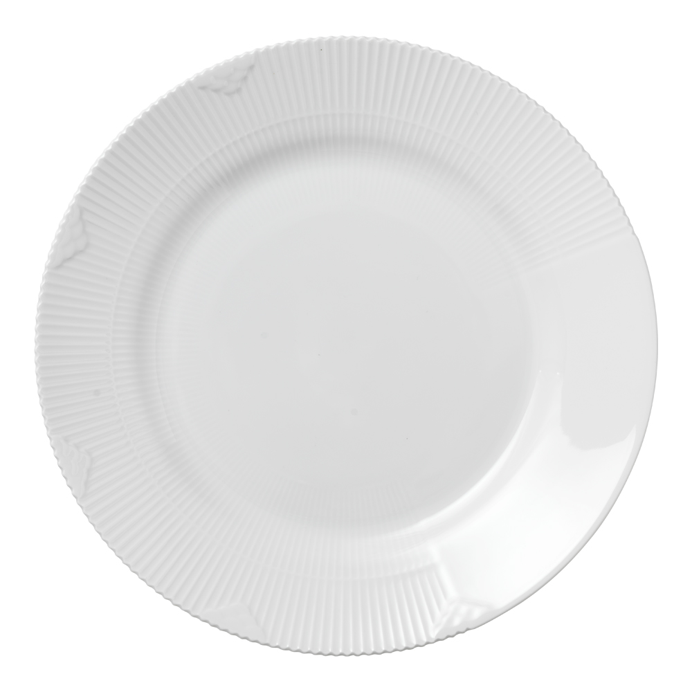 Läs mer om Royal Copenhagen - White Elements Tallrik flat 26 cm