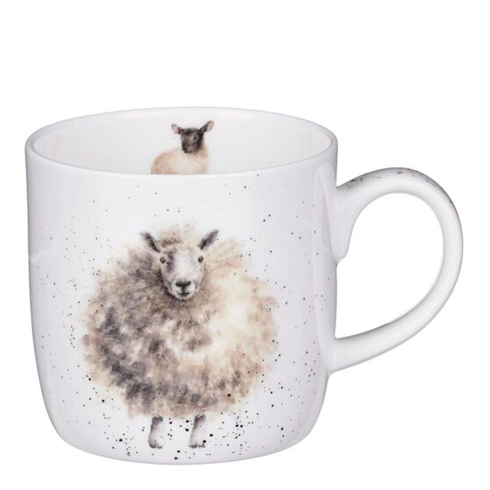 Läs mer om Wrendale Design - Mugg The Woolly Jumper Får 31 cl