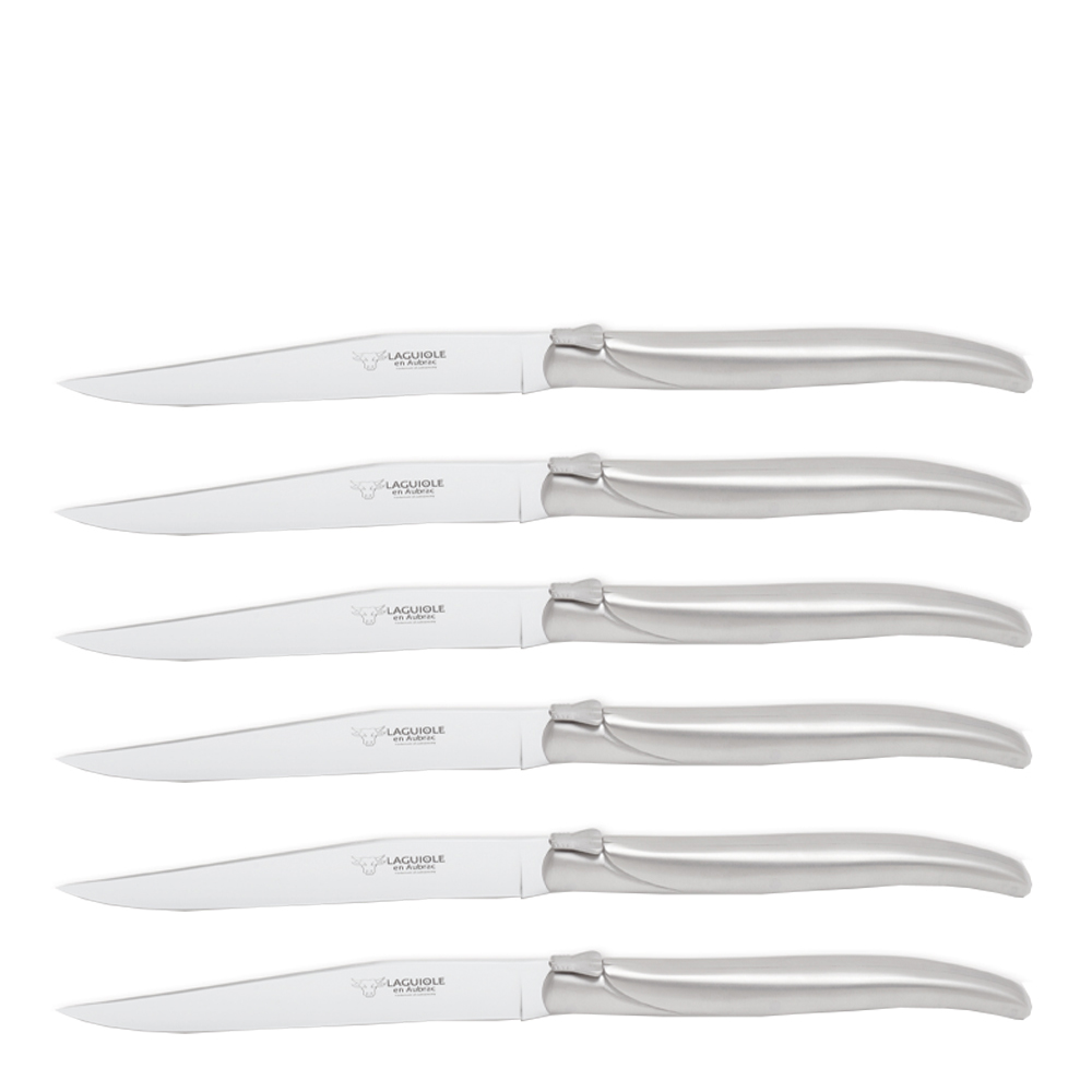 Laguiole – Stekkniv Rostfri 6-pack Matt