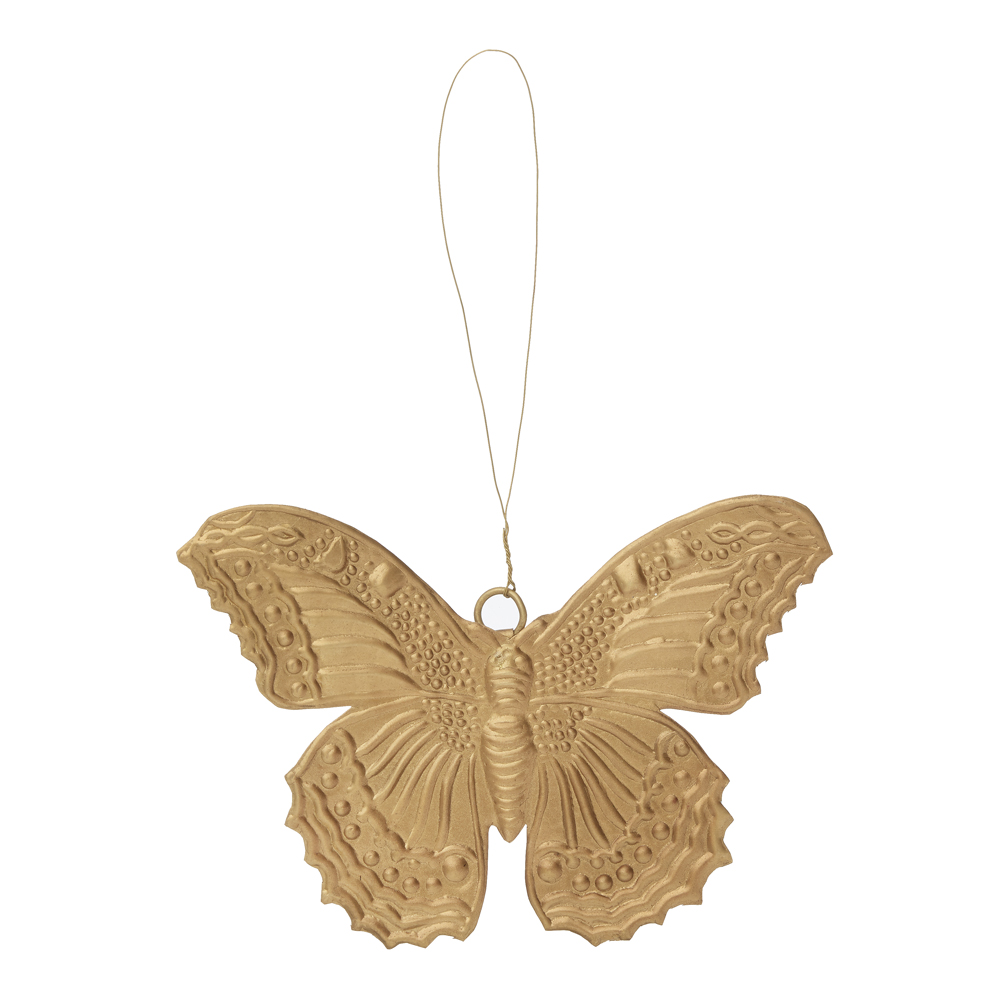 Bungalow - Julpynt Fjäril Mässing 8,5 cm