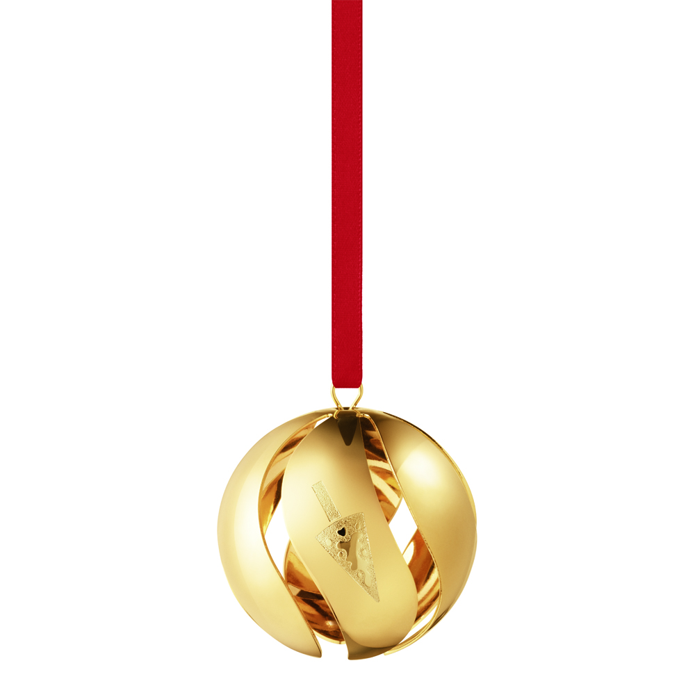 Läs mer om Georg Jensen - Christmas Collectibles Julkula 5,4 cm Guld
