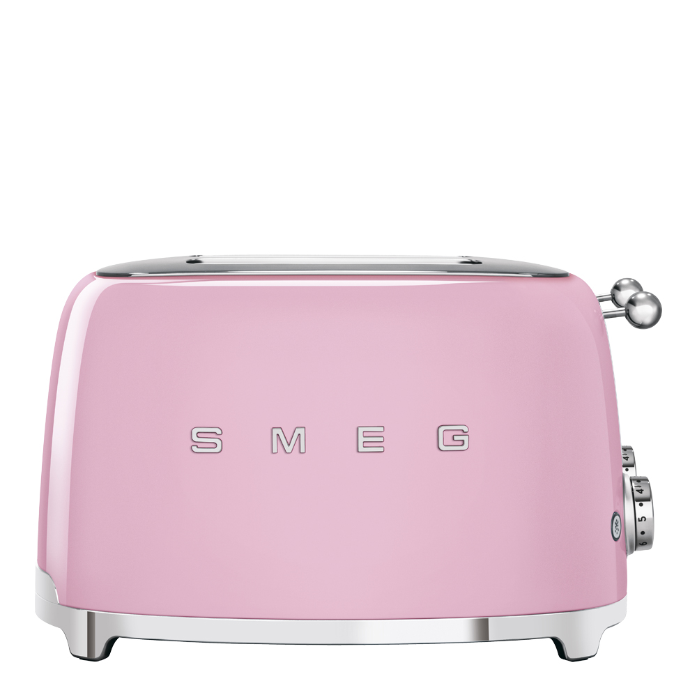 Läs mer om Smeg - Smeg 50s style Brödrost 4 skivor Rosa