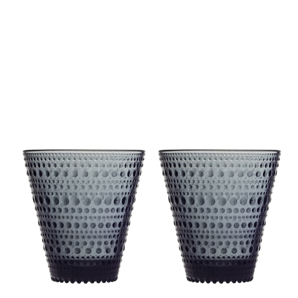 Iittala - Kastehelmi Tumbler 30 cl 2-pack Mörkgrå