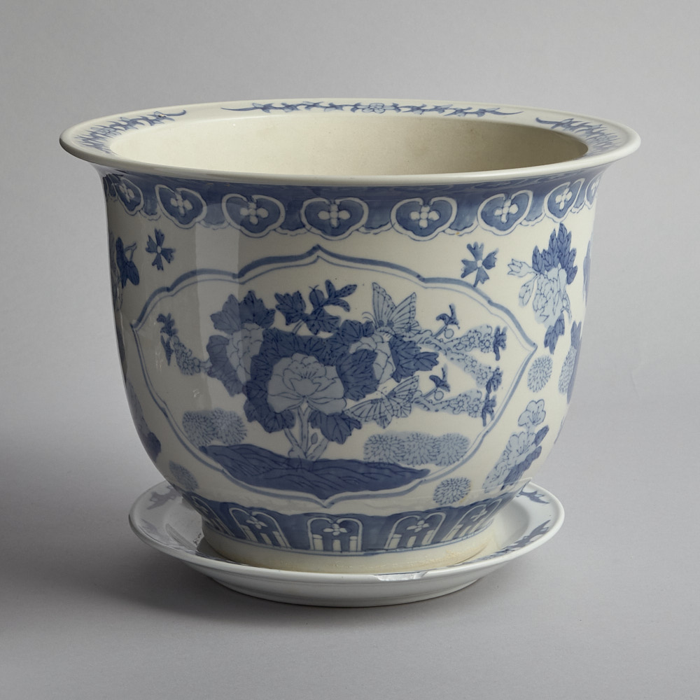 Vintage - SÅLD Ytterfoder Blåvit Kina 24 x 31,5 cm