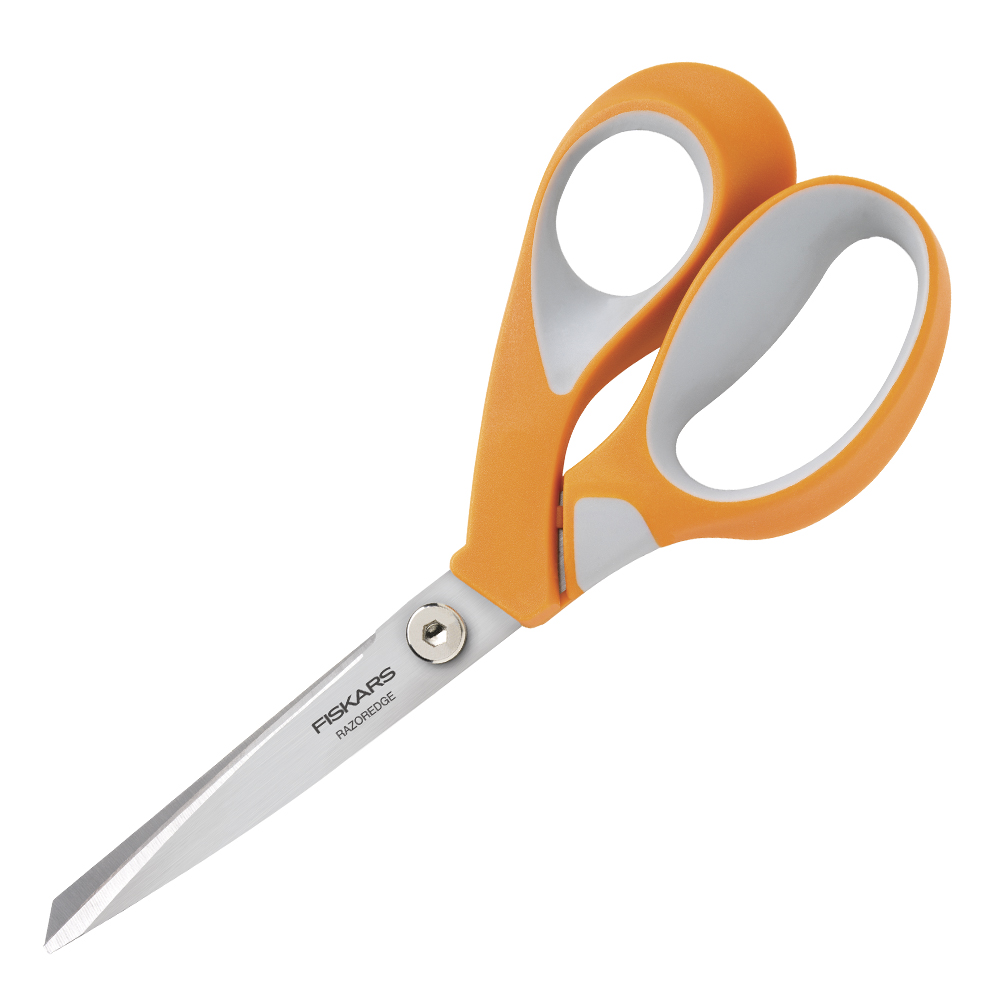 Läs mer om Fiskars - Razoredge Softgrip Universal Sax 21 cm Orange