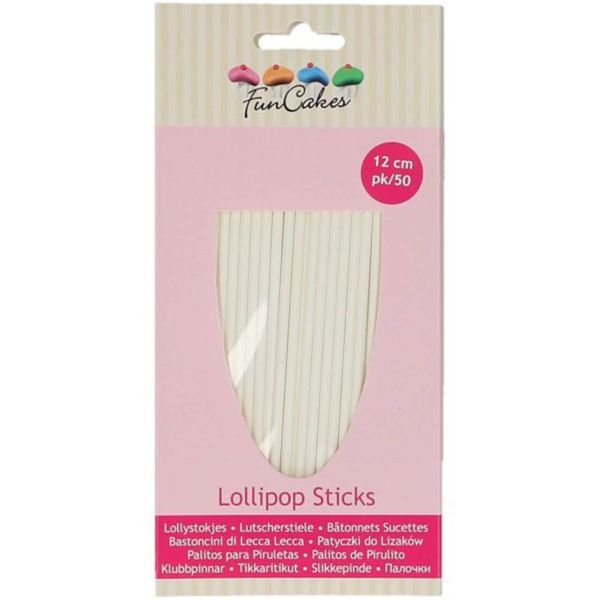 Cacas - Lollipop Pinnar 12 cm 50-Pack