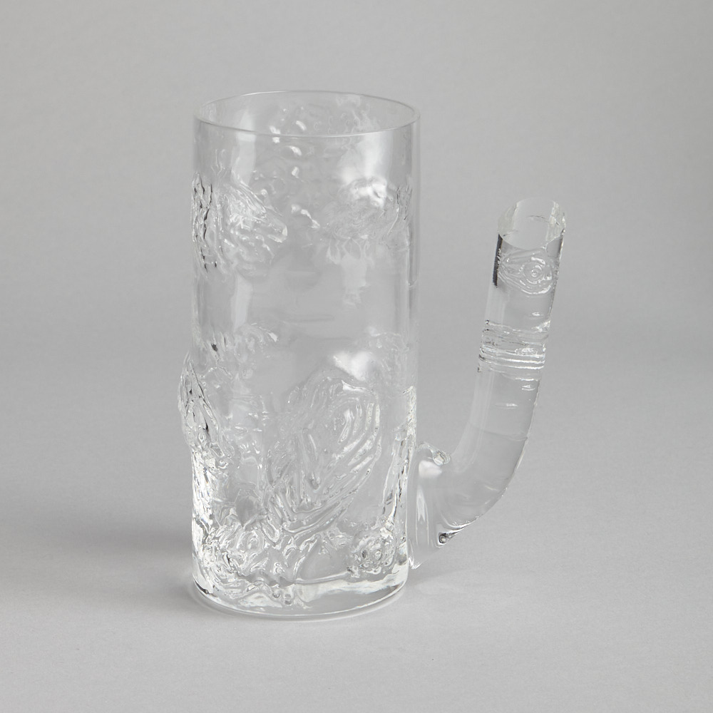 Reijmyre Glasbruk - SÅLD "Björkstubbe" Ölglas Eugen Montelin 8 st