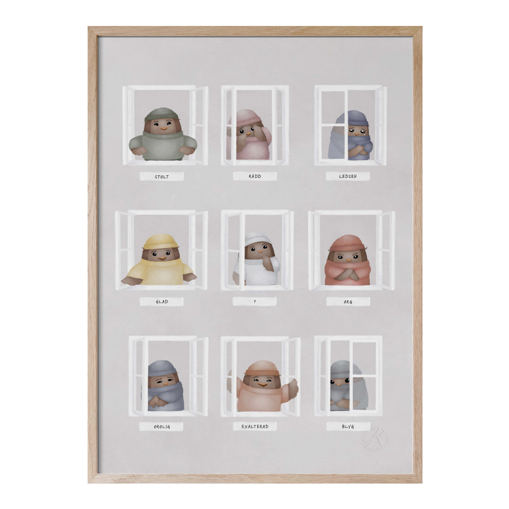 Kunskapstavlan® - Poster 30x40 cm My feelings Svenska