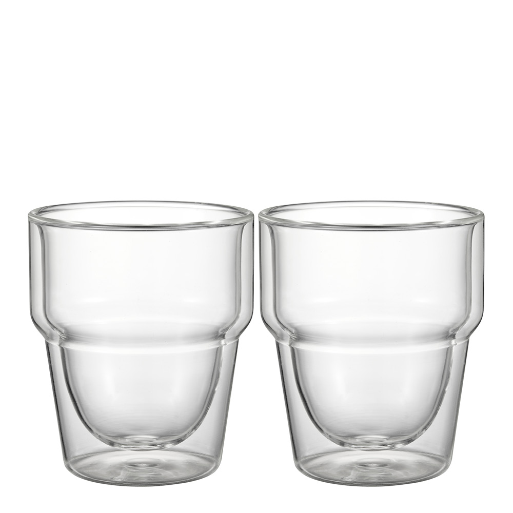 Dorre - Kaffemugg 32 cl 2-pack dubbelväggad Klar