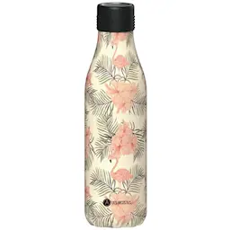 Les Artistes Bottle Up Design termoflaske 0,5L grå med fjær