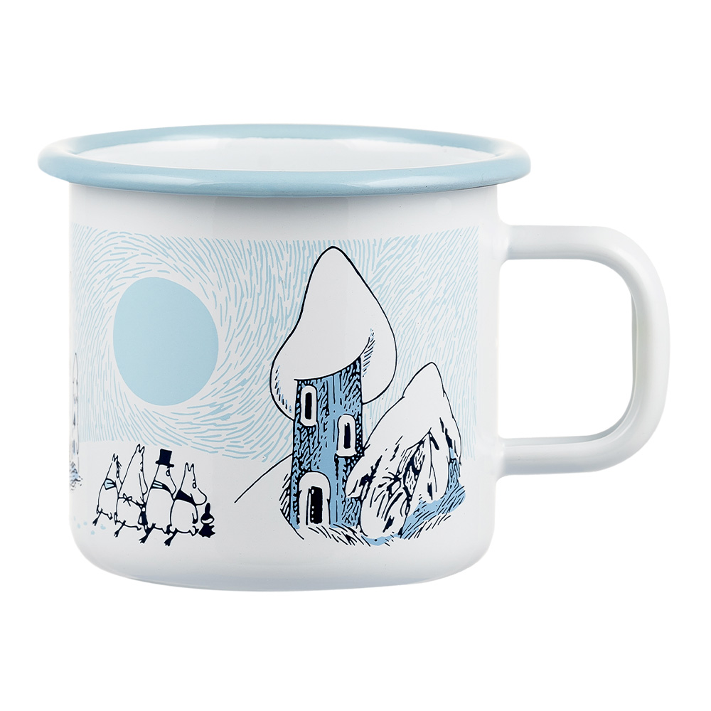 Muurla – Mumin Emaljmugg Snowy Valley 37 cl