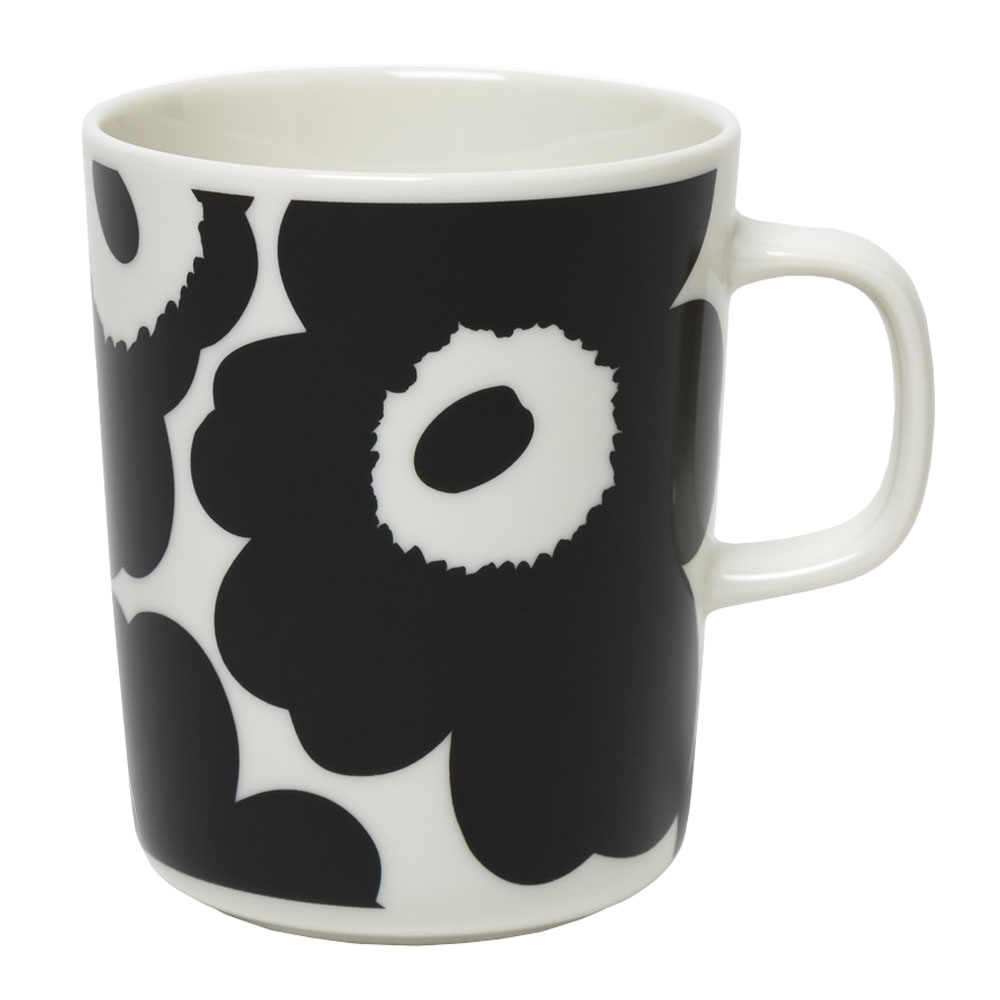 Marimekko Unikko Muki 25 cl Musta/Valkoinen