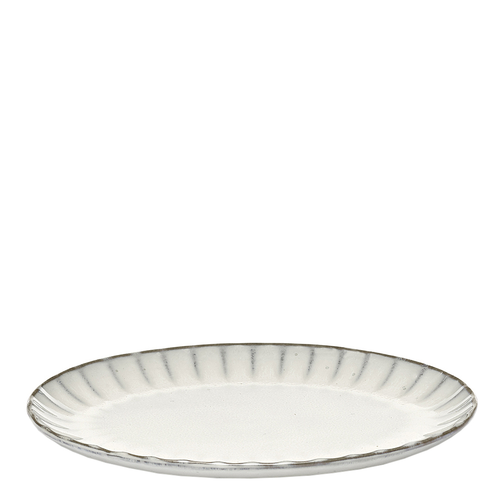 Serax - Inku Tallrik oval 25 cm Vit