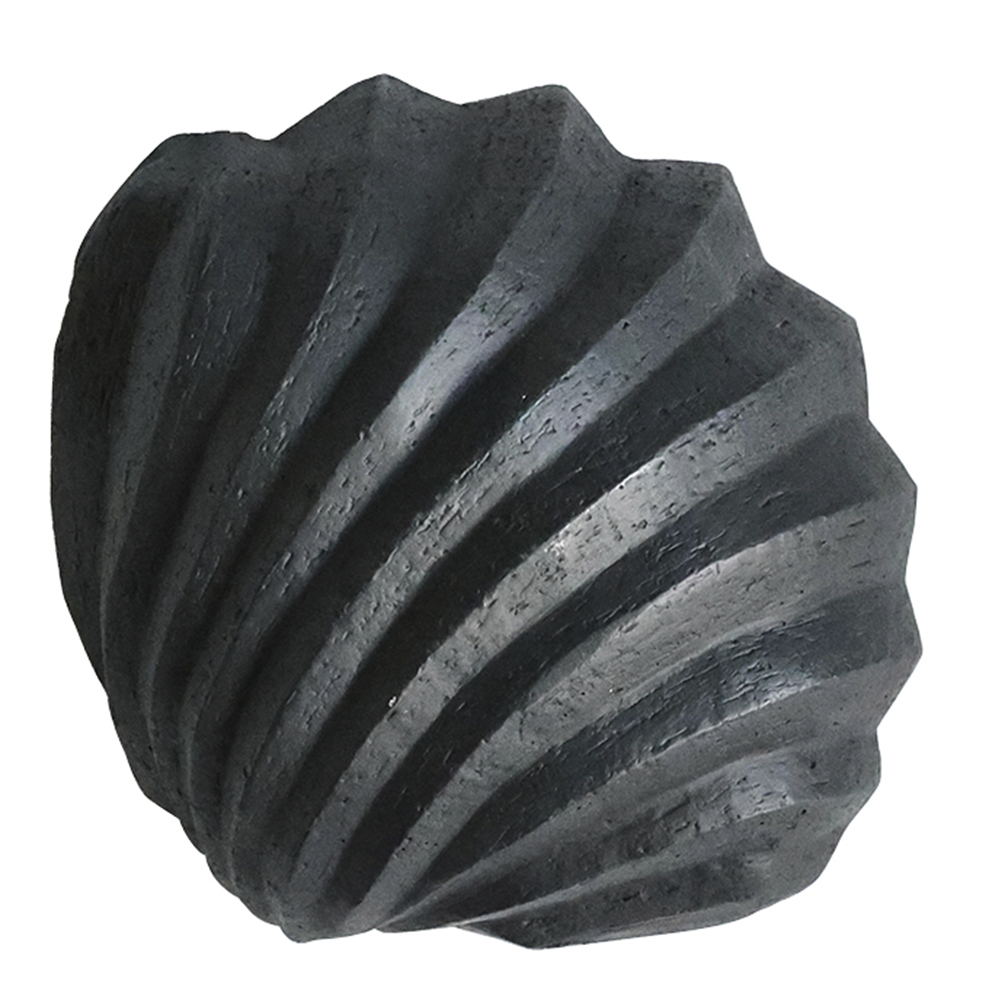Cooee – The Clam Shell Skulptur Coal
