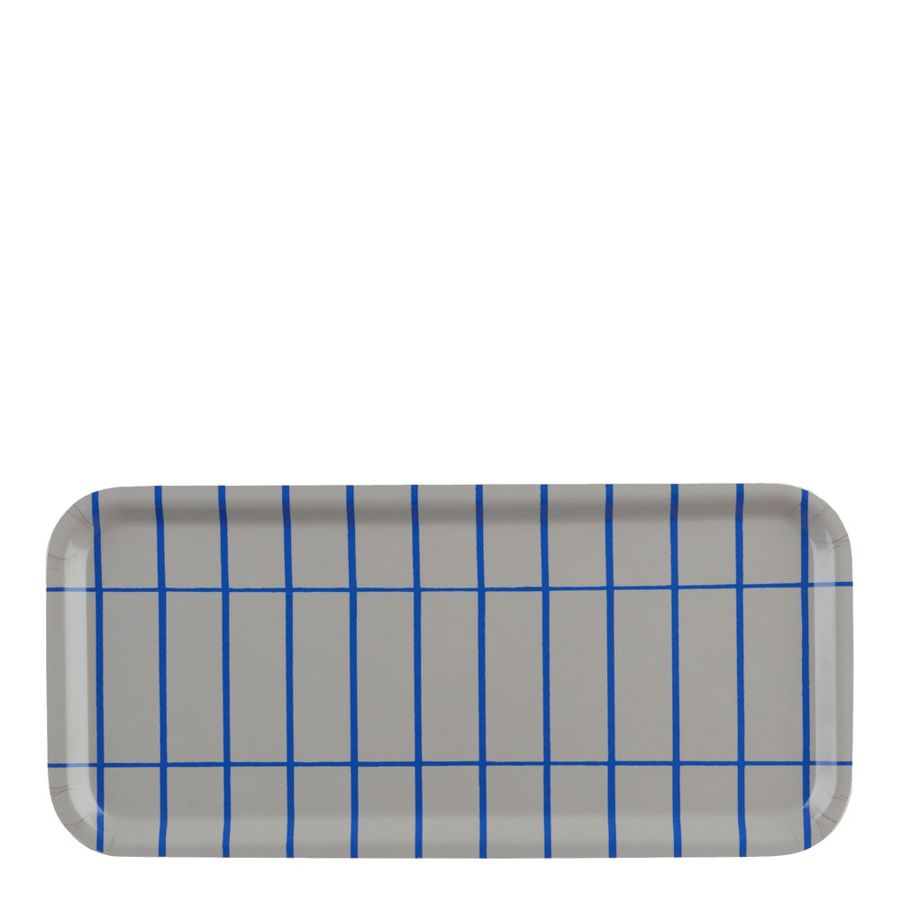 Marimekko – Tiiliskivi Bricka 15×32 cm Grå/Blå