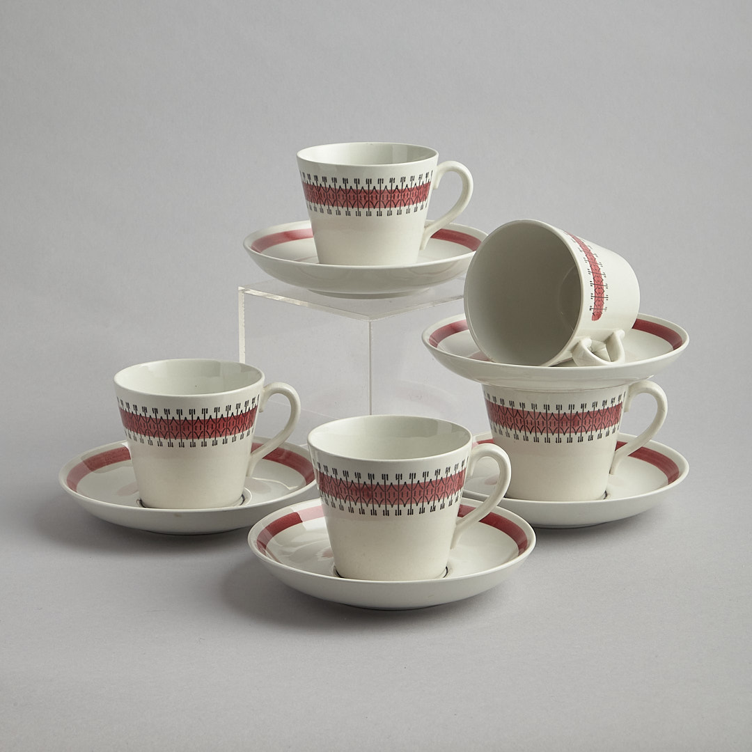 Upsala-Ekeby - Delfi 5 koppar med fat