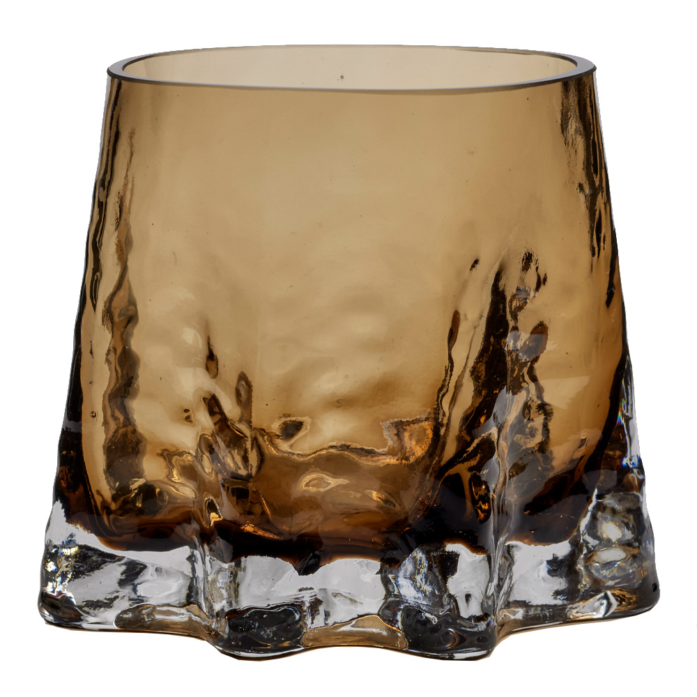 Cooee - Gry lysholder 11x9 cm cognac