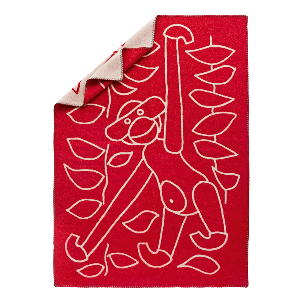 Kay Bojesen Viltti 80×120 cm Punainen