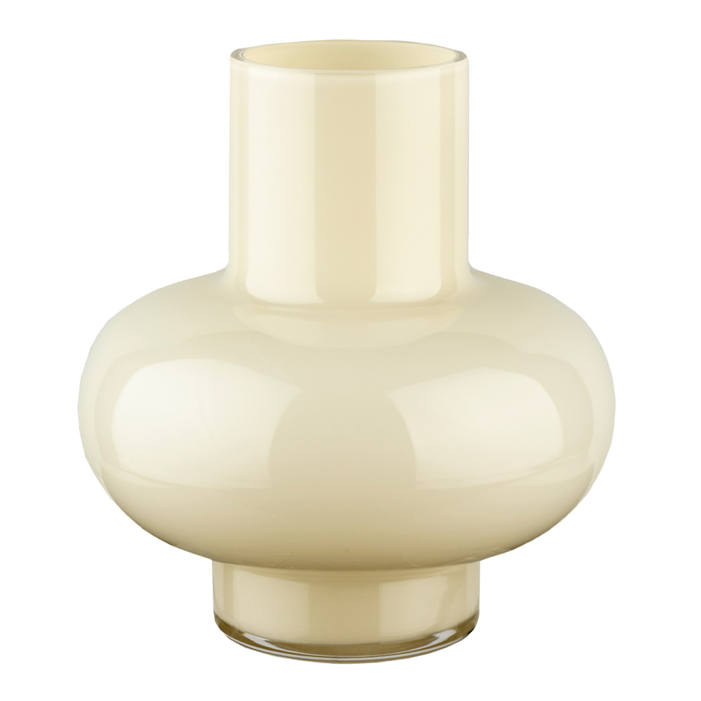 Marimekko – Umpu Vas i glas 18,6 x 20 cm Kräm