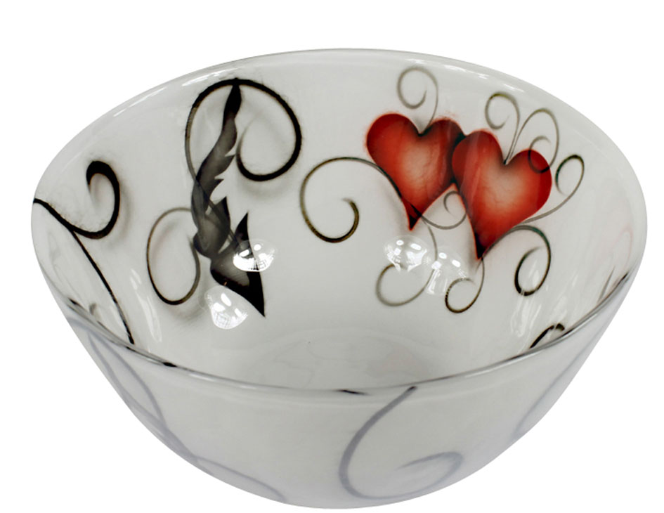 Nybro Crystal - Crystal Ink skål 25 cm heart